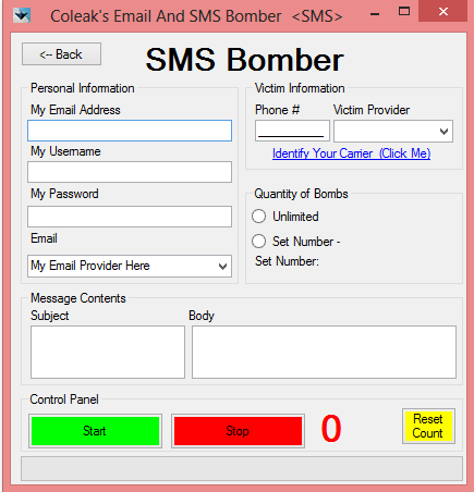 Working SMS Bomber Online Prank By Sending Unlimited SMS
